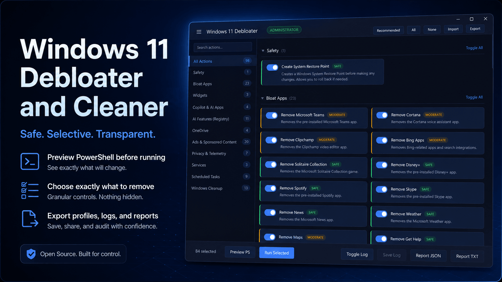 I Built a Windows 11 Debloater Because I Do Not Trust Random Debloat Scripts